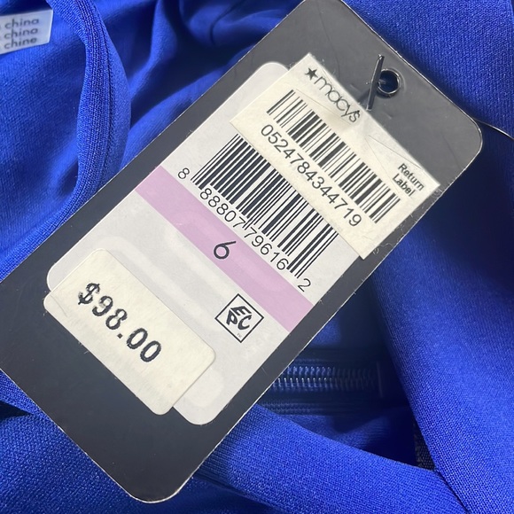 Cobalt Blue Cocktail Dress by Guess - Picture 5 of 7